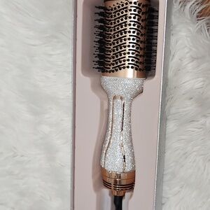 ✨️ Glitz And Glam Hot Air Brush glitter Rhinestone Hair Dryer New in Box ✨️